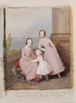Die drei Töchter des Kurfürsten Friedrich Wilhelm I., Skizze